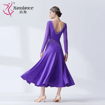 Den nye Nationale standard for moderne dans tøj store pendul kjole praksis tøj balsal danse Vals-M19393