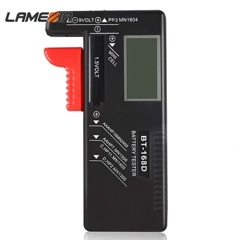 LAMEZIA Digital Husstand Batteri Tester LCD-Kapacitet Checker For 9V 1.5.V AA AAA Celle C D Batterier Diagnostisk Værktøj