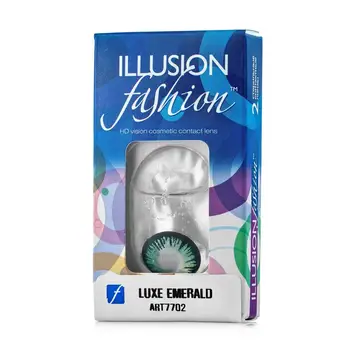 Farve kontakt linser illusion luxe, farve linser til vision, grøn, blå, grå, lilla