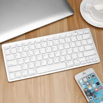 Silver Ultra-slim 78 Taster, Trådløst Bluetooth Tastatur Til Luft til ipad Mini-Mac-Computer, PC, Macbook iBook