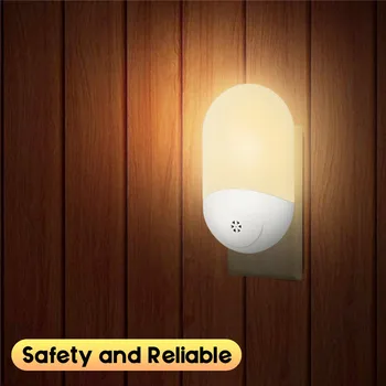 1stk LED PIR bevægelsesføler Smart Nat Lys AC 100-240V til Badeværelse Hjem Lampe Belysning Pære OS UK EU Plug Varm Hvid