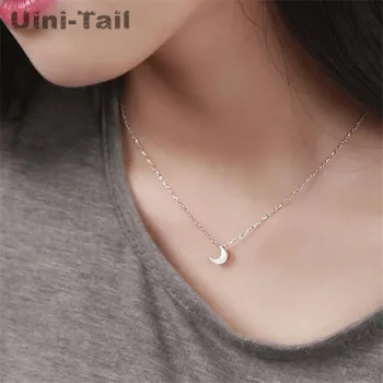 Uini-Hale hot nye 925 sterling sølv enkelt buet moon halskæde koreansk mode trend søde vilde høj kvalitet halskæde GN828