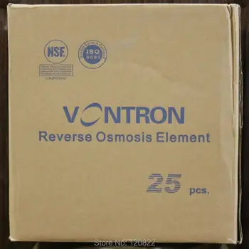 Vontron ULP1812-50 RO Membran Element NSF Omvendt Osmose System 50gpd Vand Filter, Patron 25pcs/ctn