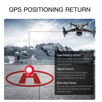 FEMA S4 Kamera Drone GPS 4K Professionel pro 6K HD 5G FPV Lang Afstand Børsteløs RC Quadcopter Dron PK L900 SG108