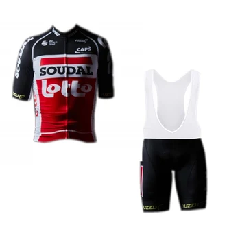 2020 black pro team lotto soudal herre trøje sæt Cykel maillot åndbar MTB 3 lommer cykel Ropa ciclismo 9D gel pad