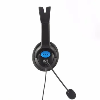 Kebidu Gaming Hovedtelefoner Med Mikrofon Kabel Ear Hovedtelefoner til PS4 Sony PlayStation 4 /PC NI5L
