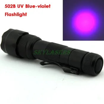 WF-502B LED Lommelygte 375NM UV-Blå Violet Vandtæt Lommelygte Lampe 18650
