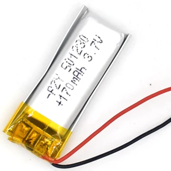 3,7 V 170 mAh Li-Polymer Genopladeligt Batteri 501230 Li Po-ion for GPS-toy LED Bluetooth MP3 MP4 051230