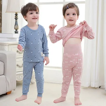Baby Drenge Piger Pyjamas Nye Efteråret Lange Ærmer børnetøj, Nattøj Bomuld Pyjamas Sæt Til Børn 2 3 4 5 6 År
