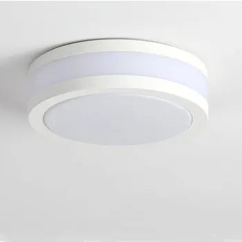 LED loftslampe akryl lampe sort hvid mini gangen indgang indendørs dekoration runde overflade monteres belysningsarmatur