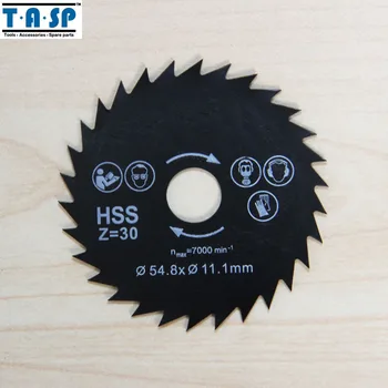 TASP 3stk HSS Mini Circular Saw Blade 54.8x11.1mm for Metalbearbejdning