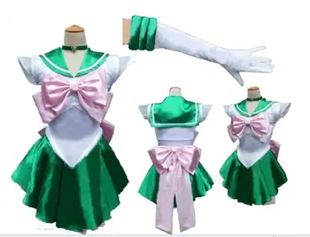 Sailor Moon Anime cosplay Sailor Jupiter/Kino Makoto cos tegnefilm Halloween fest Unisex Kan tilpasses cosplay kostumer
