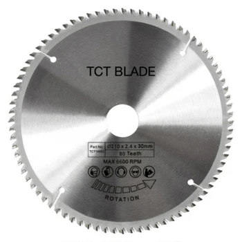 210mm 80T 30mm Bar TCT Circular Saw Blade Disk for Dewalt Makita Ryobi