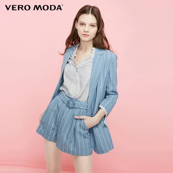 Vero Moda Women ' s Lodret Stribe Slim Fit Suit Blazer Jakke | 319308530