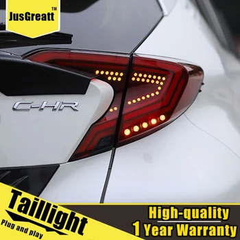 2stk Bil Styling til Toyota C-HR 2018-2020 baglygter forsamling Alle LED-baglygte+ dynamisk blinklyset +reverse light