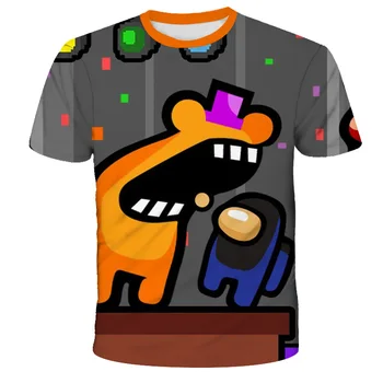 Nye 3D-Drenge Blandt Os Børn T-Shirt Video Spil Sommer O-Hals kortærmet Tee Top Bsbys Vaklende Børne T-Shirt For Dreng Clothin