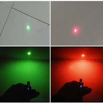 Kraftig Rød Grøn Laser Pen USB-Genopladelige 5mW 532nm Kontinuerlig Linje 800-1000 meter Laser Range Pointer