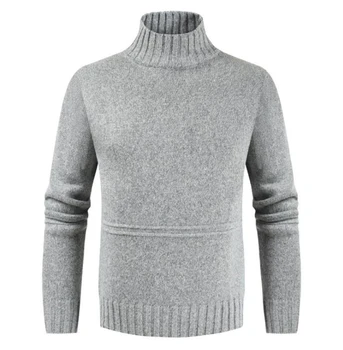 Sales Promotion Vinter Nye Brand Mænds Højt O-Hals 100 Mink Cashmere Sweater Halvdelen Rullekrave Pullover man jul masculina