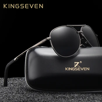 KINGSEVEN Mærke Mode Mænds UV400 Polariserede Solbriller Mænd Kørsel Skjold Briller solbriller Oculos Gafas N7013