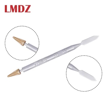 LMDZ Dual-Hoved Messing Hoved Læder Kant Olie Lime Farve Pen Applikator Hurtig malerulle Værktøj til Læder Håndværk Af Dobbelt Side