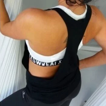 Motion, Tøj, sportstøj Til Kvinder, Fitness Sport T-shirt Women ' s Sports Top Backless Yoga Tank Top Sportstøj Fitness-Shirt
