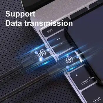 Bakeey 1,2 m 5A Magnetisk Super Opladning Type-C Mikro-USB-datakabel til Samsung S20 For Huawei Matebook Notebook Xiaomi Redmi