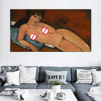 Amedeo Clemente Modigliani Gamle Berømte Mester Kunstner Caryatid Lærred Maleri Plakat Print til stuen Wall Decor Væg Kunst