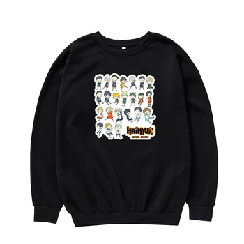 Haikyuu animationsfilm kvinders hoodie harajuku Casual Top mænd tøj Sweatshirt Fleece Dropshipping teenager Pullover hoodie oversize hoody