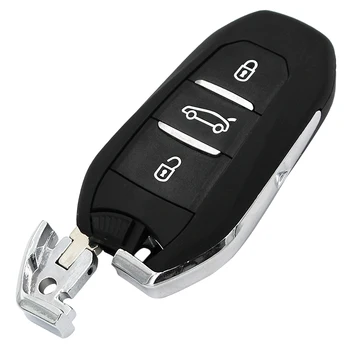 DS Smart Keyless Go 3 Knapper Fjernbetjening Nøgle 433MHz PCF7953 46/4A Chip for Peugeot 208 308 Og 508 3008 5008 Uncut HU83 eller VA2 Blade