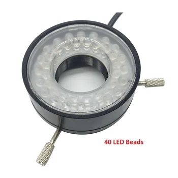 40 LED Justerbar Ring lyskilde Diameter på 27 mm Industrielle Vision Lampe til Monokulare Video-Mikroskop Supplement Belysning