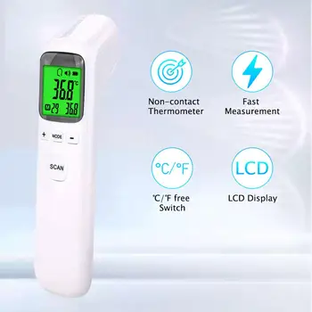 Digital Infrarød Panden Termometre Baby Vise Husstand Ikke-kontakt temperaturføler Høj Præcision Digital Termometer
