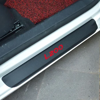 Bil Døren Vindueskarm Protector Sticker Carbon Fiber Vinyl Klistermærke til Mitsubishi L200 Bil Styling