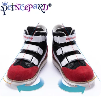 Princepard Nye ortopædiske sko til børn Counter sidste Egnet til inversion af foden, foden eversion X-formede ben O-ben