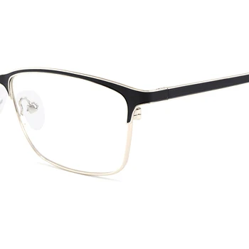 Gmei Optisk Brand Designer Rustfrit Stål Fuld Rim Kvinder Briller Ramme For Recept Briller Optiske Briller H8022