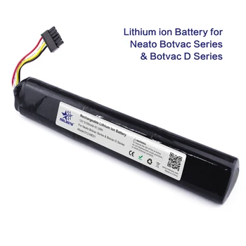 Melasta Li-ion-12V 5.1 Ah Batteri til Neato Botvac Serie D & Neato Botvac 70e 75 D75 80 85 D80 D85 Støvsuger