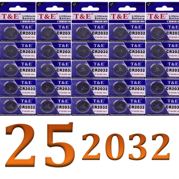 25 2032 batterier BOTON T & E LITHIUM BATTERI 3V LITHIUM BATTERI alkaline batterier Blister dele ure Kontrol fra spanien