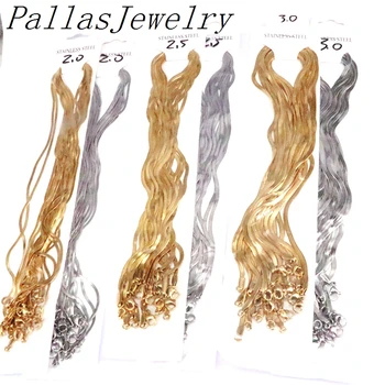10stk Fladskærms kæde tilbehør, mode smykker til kvinder, mænd guld, sølv farve slange kæde bland størrelse