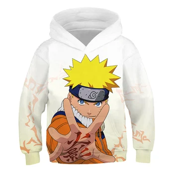 Rollespil Jakke Naruto Animation Hoodie Sweatshirt 3D-printet børn mode jumper hoodie street wear