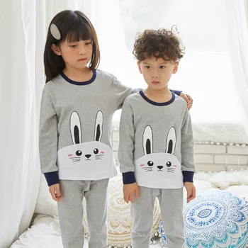Børnenes Tegnefilm Pyjamas Sæt Nattøj Pyjamas Unicorn Lange Ærmer og Bukser Pijamas Infantil Drenge Piger Homewear Nat Tøj