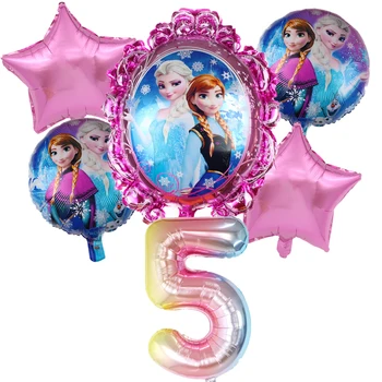 6stk Disney Frosne Prinsesse Elsa Helium-Balloner 32 
