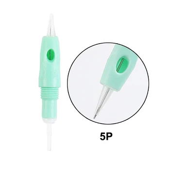 30stk Steriliseret 8mm Skrue Grønne Tatovering Nåle Patroner Microneedling Microblading For Charmant Charme Princesse Frihed Pen