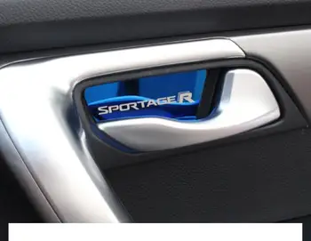 Kia Sportage R 2018-2019 Høj kvalitet rustfrit stål Indvendig dør skål dekorative patch anti-ridse beskyttelse bil styling