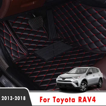 Bil gulvmåtter For Toyota RAV4 Rav 4 IV XA40 2018 2017 2016 2013 Auto Tilbehør, der er Tilpasset Vandtæt Beskytte Tæpper