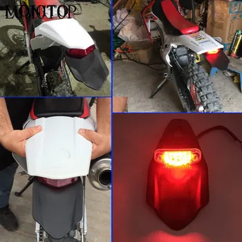 Motorcykel Snavs Cykel bagskærm & Brake Stop baglygte 12V LED-Baglygte lampe For Yamaha YZ250FX YZ450FX WR450F WR250R WR250X