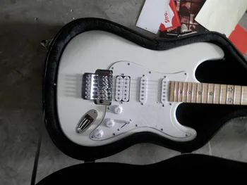 New star indlæg hvid 6 Strenge til El-Guitar med Floyd Rose Tremolo Med Case i Ægte foto