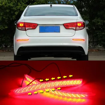 2stk LED Bageste Kofanger Reflektor Bil Hale Lys, Tåge Lygte Bremsning Køre Bil Tilbehør Til Kia Rio K2 Sedan 2016