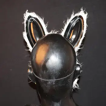 Onde Blodige Kanin Maske Blodige Plys Bære Maske Halloween Horror-Masker Til Maskebal Cosplay Masque Påske Rekvisitter Vanskelig Maske