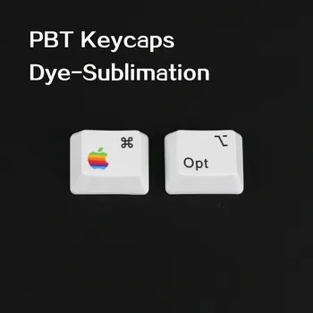PBT-Tasterne MAC Commond Og Option-knapper nede Dye-Sublimation OEM-profil 1.25 U R1 Tasterne For MX Switches Mekanisk Tastatur