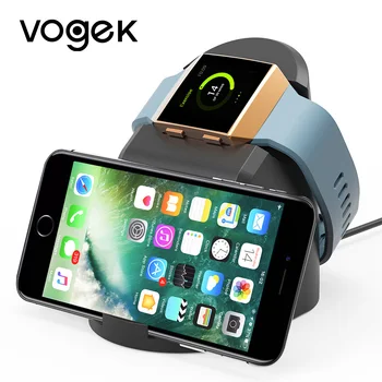 VOGEK Trådløs Magnet Oplader, Fitbit Lonic, USB-Strømforsyning Oplader Dock Oplader Station Vugge til Fitbit Se & Telefonen Stå