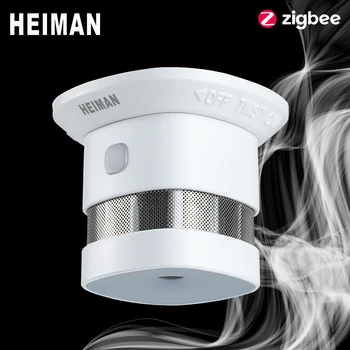 HEIMAN Zigbee 3.0 brandalarm røgalarm Smart Home systemet 2.4 GHz Høj følsomhed Sikkerhed forebyggelse Sensor Gratis Fragt